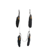 Guirlande J-Line Slinger en plumes marron et noir, décoration murale élégante