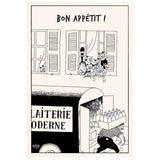 Torchon Dubout Bon appétit Ecru 48 x 72
