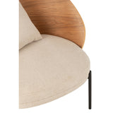 Zoom sur les pieds métalliques de la chaise longue J-Line