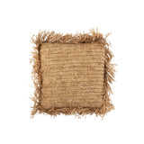 Coussin J-Line en raphia naturel, style bohème chic