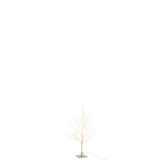 Arbre décoratif LED argenté J-Line sur fond blanc