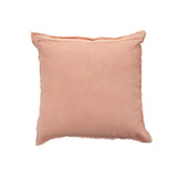 Coussin J-Line Stonewashed en lin abricot - vue avant