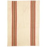 Torchon recyclé Yuna Terracotta/naturel 50 x 70