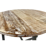Table basse ronde 60 cm table de salon table d'appoint Cannes structure métal noir blanc argent antique