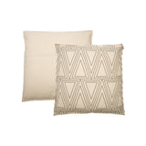 Coussin Noa blanc cassé/noir 60x60