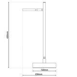 LED LED sans fil "Lupa", 45 cm de haut, en aluminium laqué (blanc) et en plastique blanc, un capteur tactile à LED intégré, dimmable.