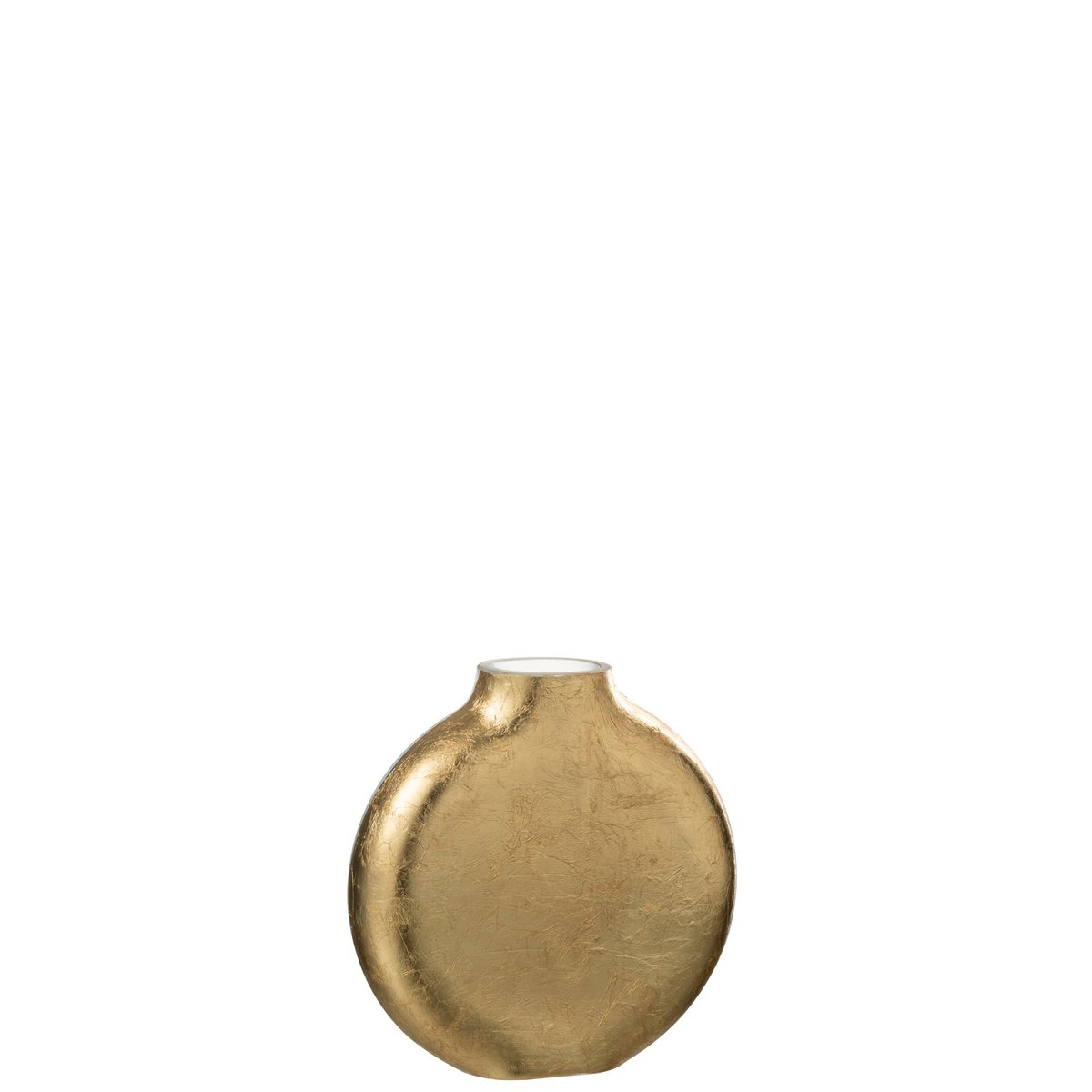 Vase Miki avec finition dorée, détail du sommet