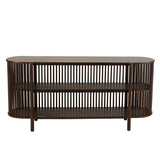 Console J-Line Conie en manguier marron foncé vue avant