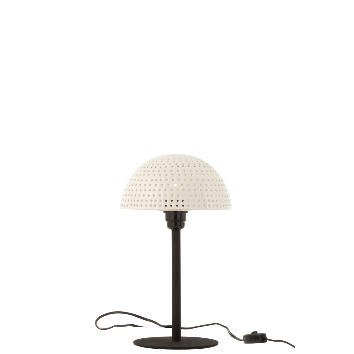 Vue latérale de la lampe J-Line Mushroom Balls montrant son design élégant.