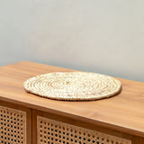 Set de table rond en raphia (lot de 2, 4 ou 6) URUP