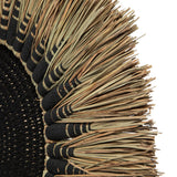 La Déco Murale Raphia Macramé - Noir Naturel