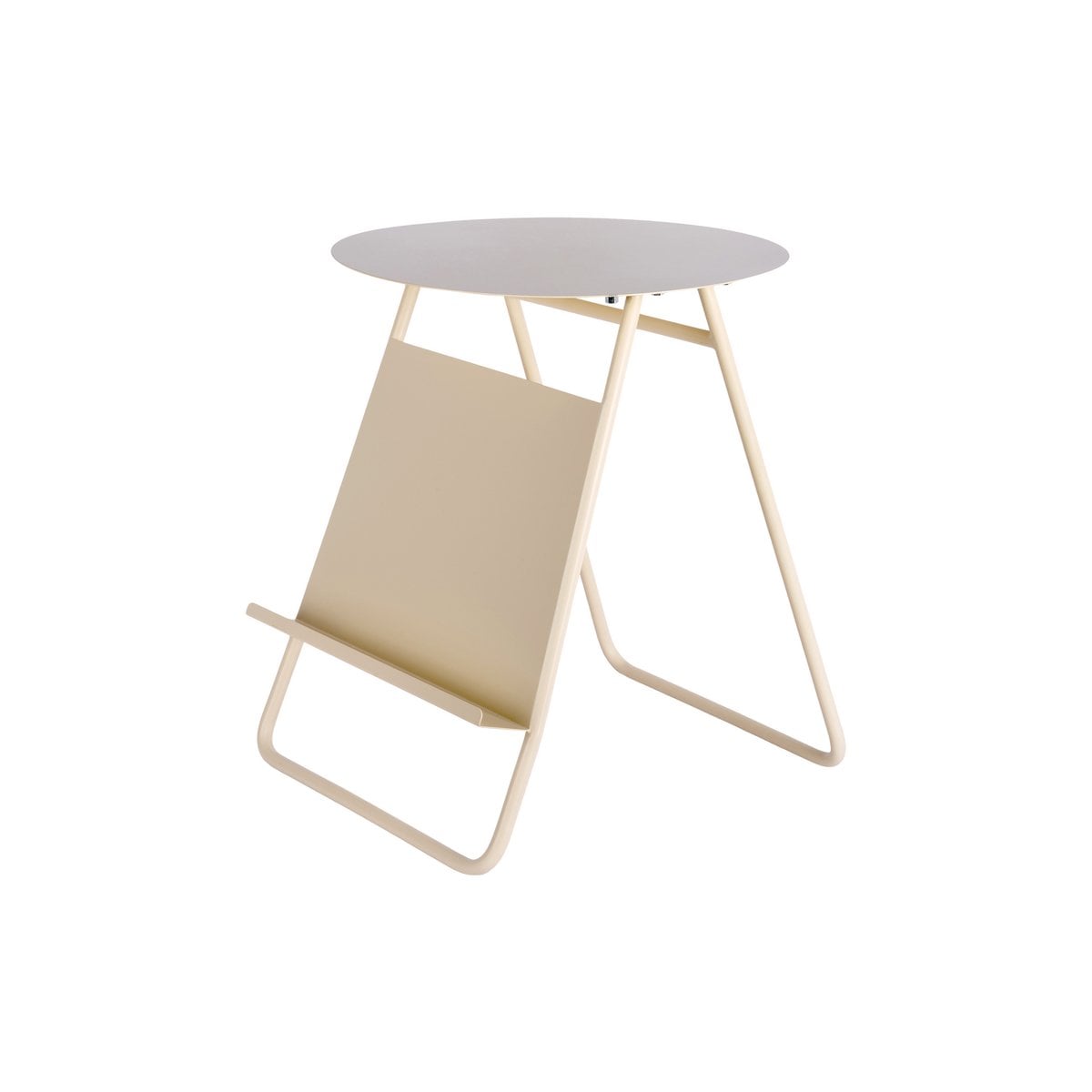 Table d'appoint Esencia de Leitmotiv - vue de face avec porte-revues