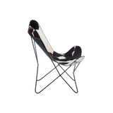 Détail du revêtement en peau de vache de la chaise longue J-Line