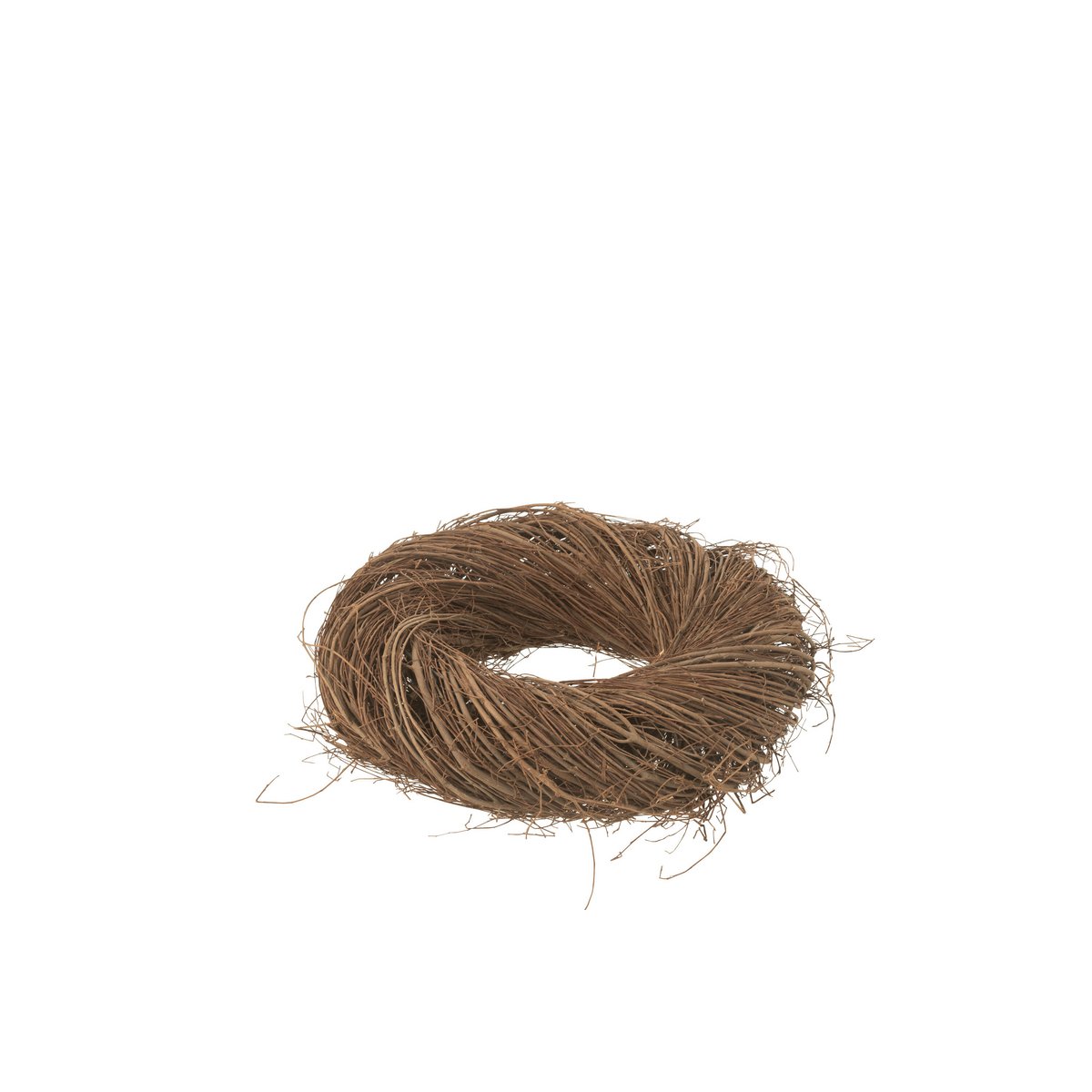 Détail de la couronne ronde J-Line, texture bois naturel