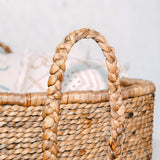 Panier à linge extra large - Hamper boho carré - panier décoratif tissé - panier de rangement en navire à eau naturelle (2 tailles) mentari