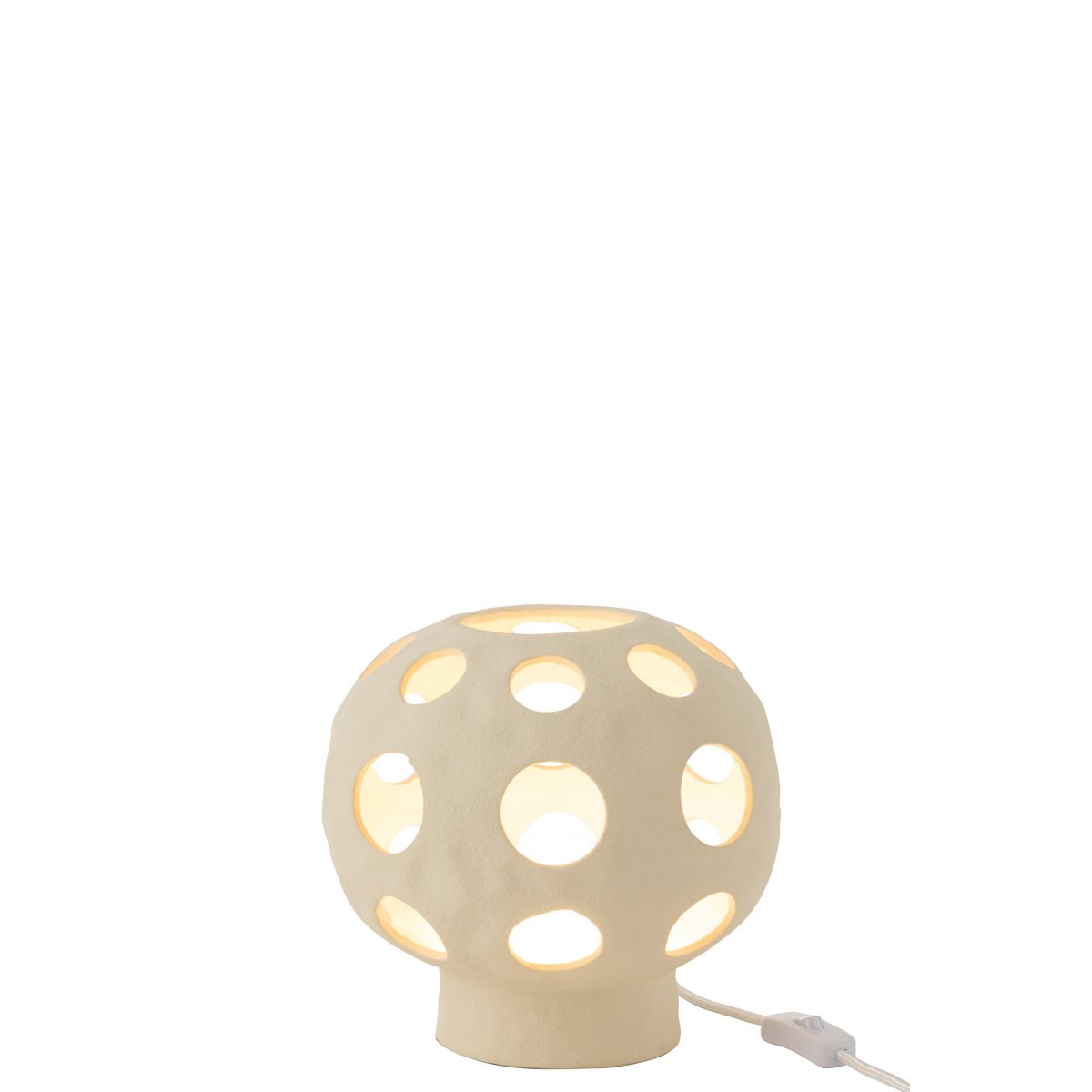 Vue latérale de la lampe de table Globe J-Line