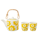 Théières J-Line en céramique jaune, parfaites pour la décoration