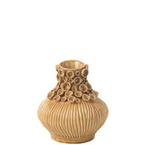 Détail du vase Gourd Koraal J-Line, finition brillante et design bohème