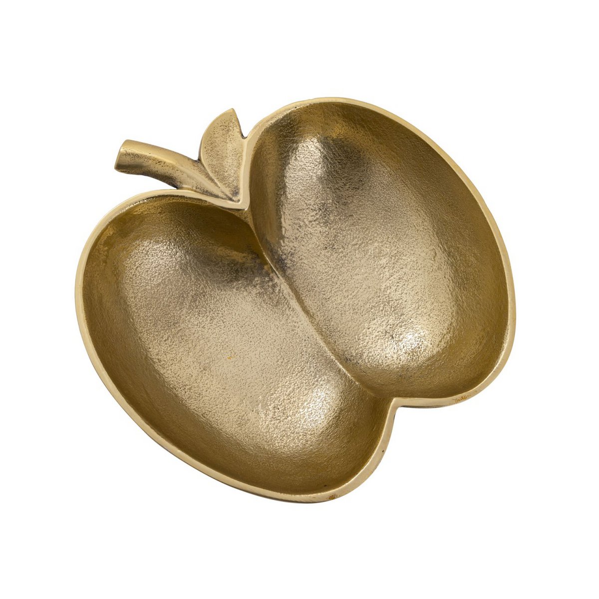 Coquille décorative de pomme en or pomme ou aluminium argenté