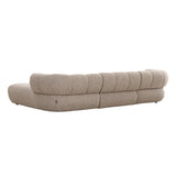 Canapé New York 4 places (Salon droit) Sable Boucle