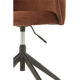 Vue latérale de la chaise J-Line en velours