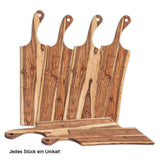 Planche de service Boîte maîtresse en bois en 6 parties plateau décoratif odin 70x20cm planche décorative acacia solide