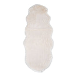 Tapis ivoire en polyester, style scandinave