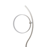 LED LED Lampe debout "Ligne de boucle" de 150 cm de haut, avec une bande LED intégrée, en métal et en plastique