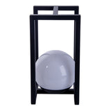 LED Decol Light Potaton pour balcon et terrasse, lampe de table de décoration en métal et en plastique en noir, les LED fermement construites, 30 x 16 x16 cm