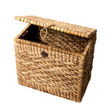 Panier de coffre | Panier à Linge avec Couvercle KELANA en Jacinthe d'Eau (2 tailles)