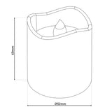 4 bougies solaires à LED pour l'extérieur, en plastique en blanc, avec des LED intégrées