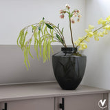Vase en verre gris Tugela