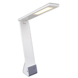 LED CORDESS NAVIL LEIL "ULF" Gris, en métal et en plastique en gris et blanc, avec des LED fermement intégrées, 26 cm de haut, une couleur claire réglable en 3 étapes