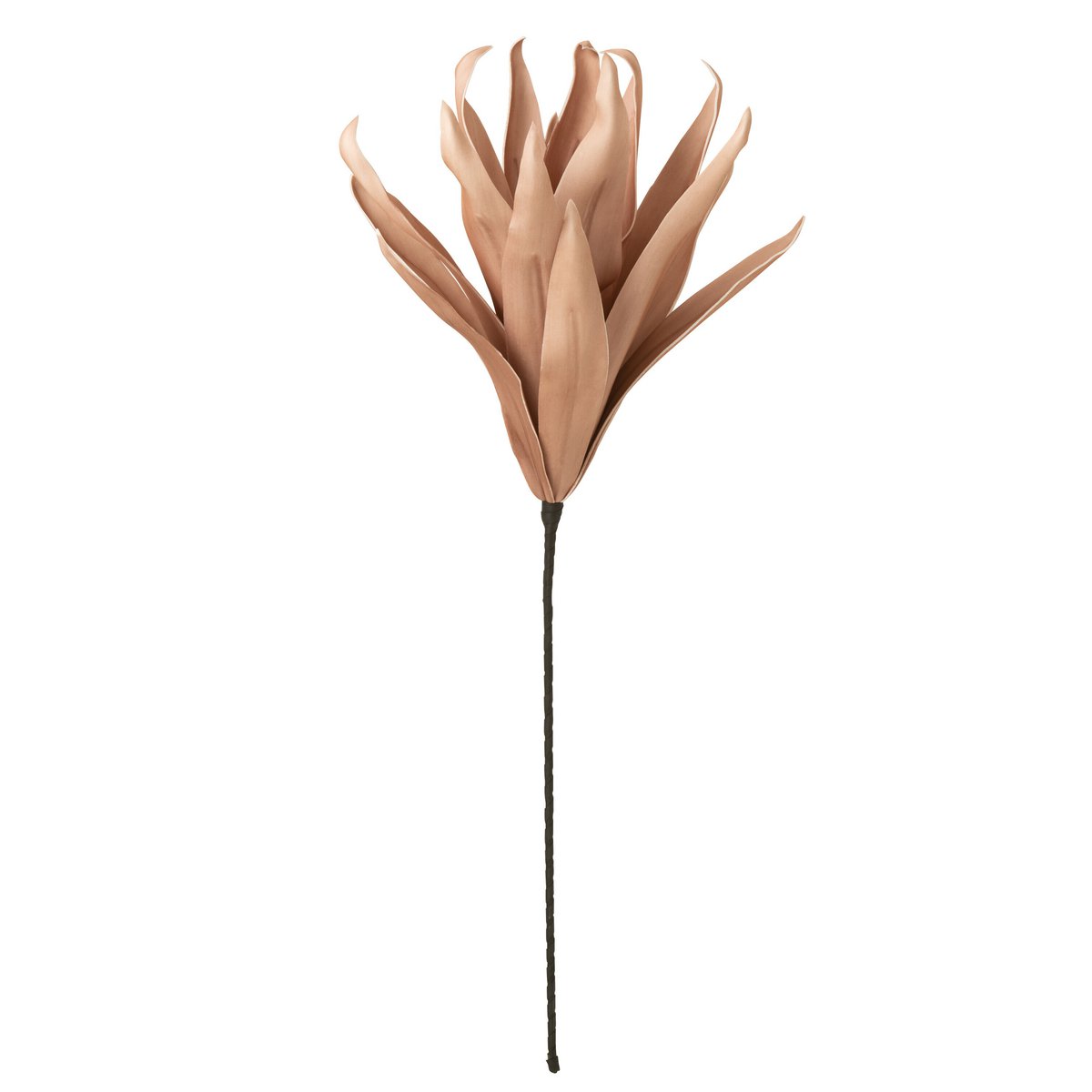 Vue rapprochée de la branche de fleur J-Line rose en polyresine