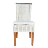 Chaise de salle à manger chaise rotin table de table de salle à manger blanche Perth Nature rattan Nature Nucleus durable