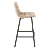 Chaise de bar J-Line Olivier avec structure métallique robuste