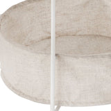 Tableau d'appoint Ø 47 H 51 Métal 2e choix Round avec compartiment de rangement Terrasse de table de table de jardin en alberta