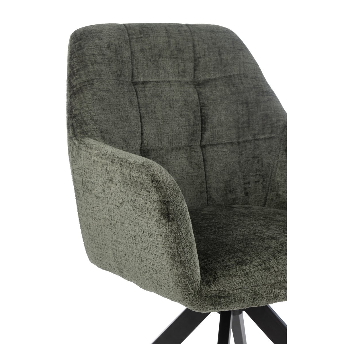 Chaise Louna J-Line, détail des matériaux en fer et acrylique