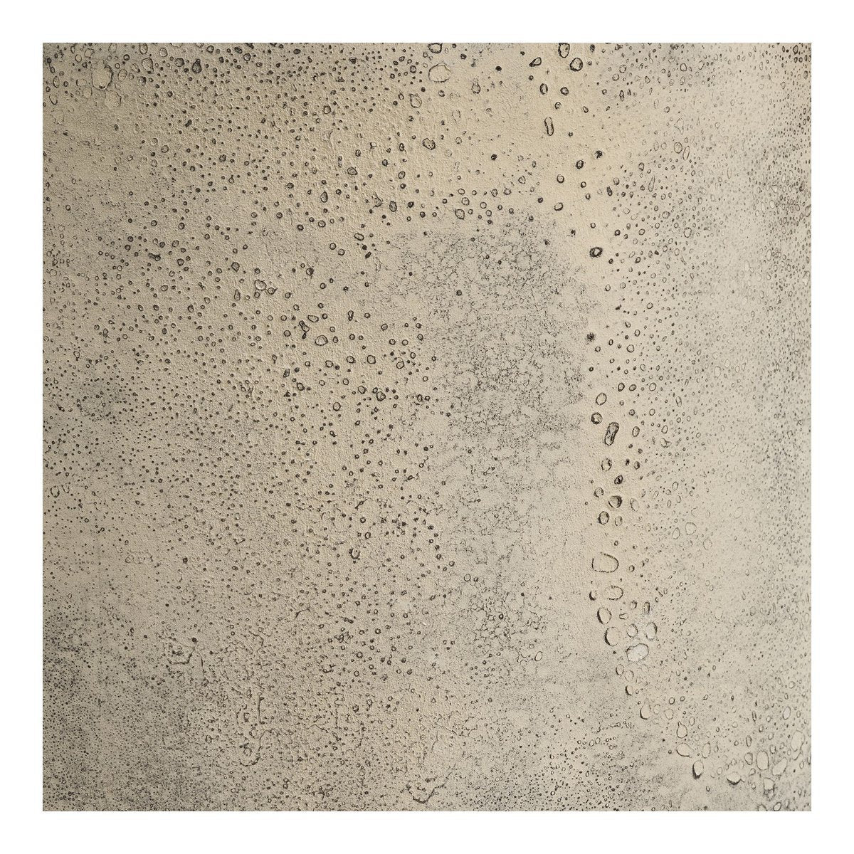 Vue rapprochée du motif texturé du pot Hou