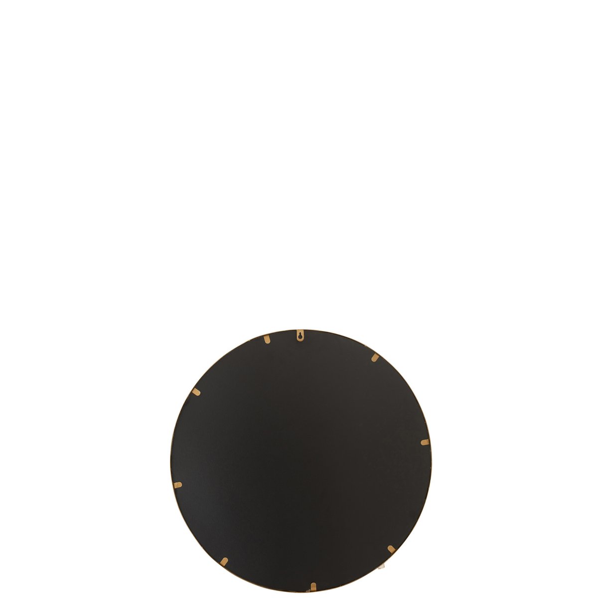 Miroir Aurora Round J-Line accroché dans un salon élégant