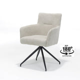 Joey Armstoel Stof Retro Bliss Natural
