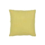 Coussin Leaves J-Line en coton citron vert avec motif feuilles