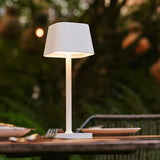 Lampe de table rechargeable blanche Ava