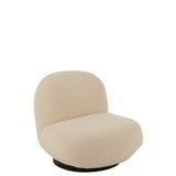 Chaise longue J-Line Snow en bois et mousse, vue de face