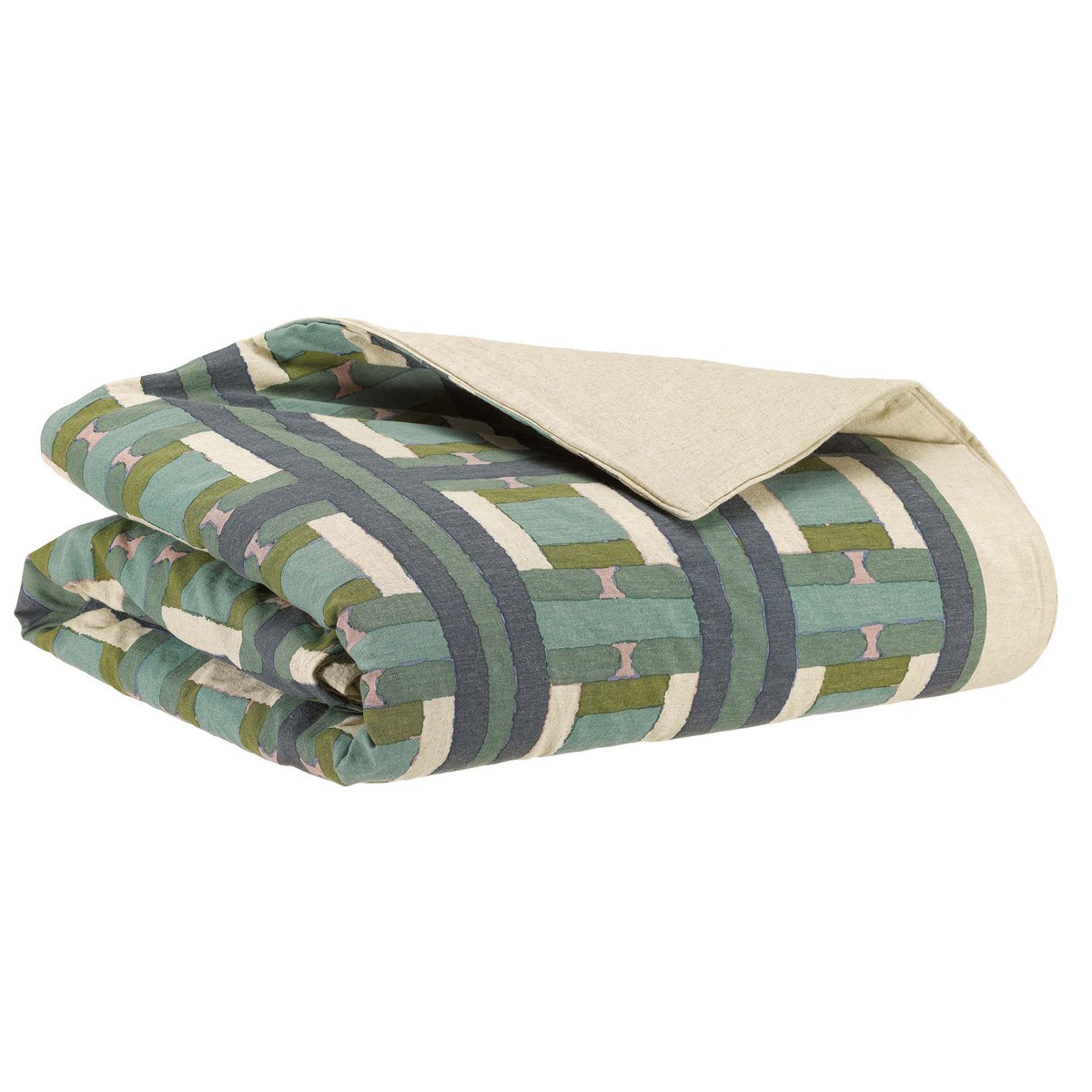 Couette Tahho Vert de Gris 85 x 200, élégante et raffinée