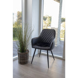 Assise en Peau d'Agneau Artificielle - Noir, Polyester, Ø35x6,5 cm
