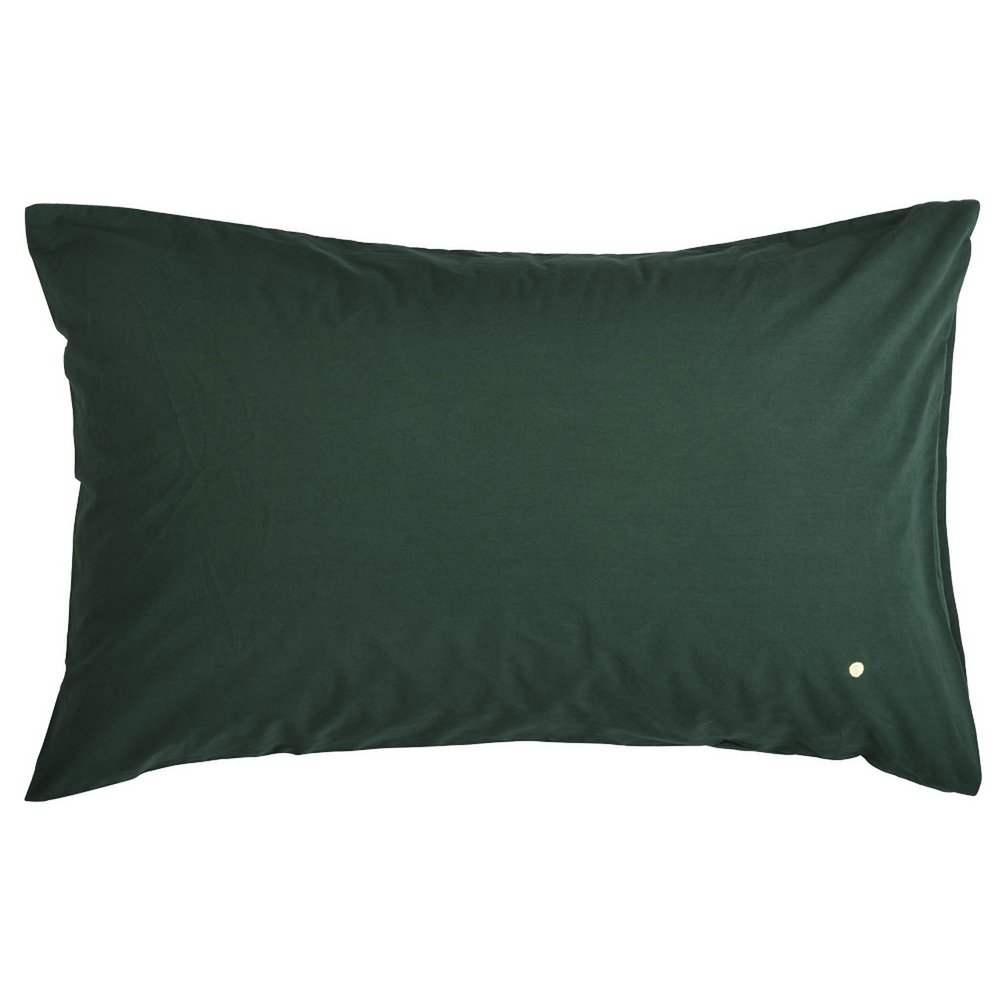 Taie d'oreiller Céleste Nori 80 x 50 en coton naturel, élégante et confortable.