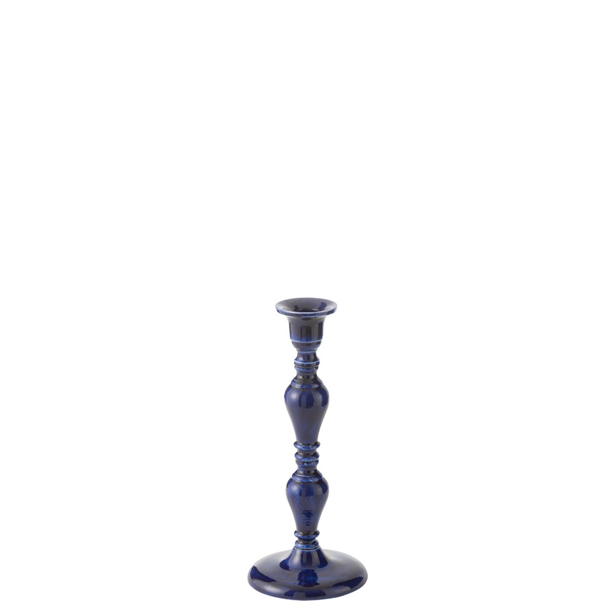 Bougeoir J-Line en aluminium bleu dans un intérieur chic