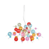 La lampe pendentielle "explosion" colorée en métal et en verre, versions G9, lampe suspendue pour salle à manger, salon, hall ou bureau, Øca. 98 cm