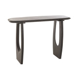 Console J-Line Mark en bois noir, vue de face